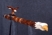 Brazilian Rosewood Burl Native American Flute, Minor, High C-5, #S1D (9)